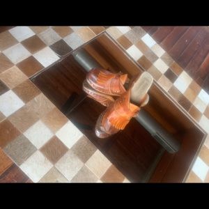 Vintage Italian Leather Clogs